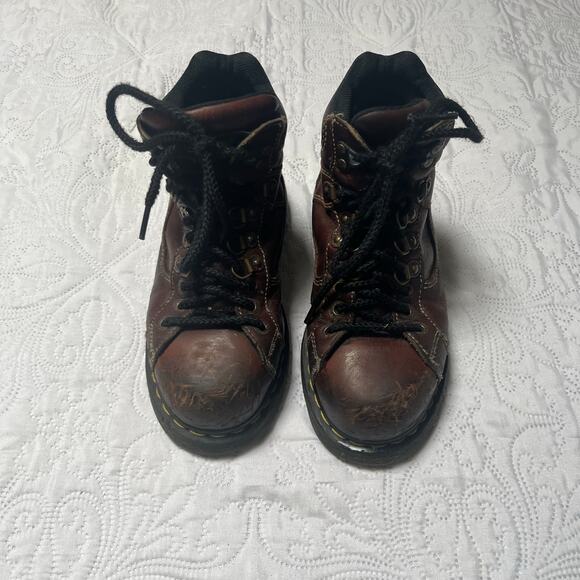 Dr Martens Vintage Steel Toe Industrial High Top Work Boots Size M 4 / W 5 - Picture 3 of 13